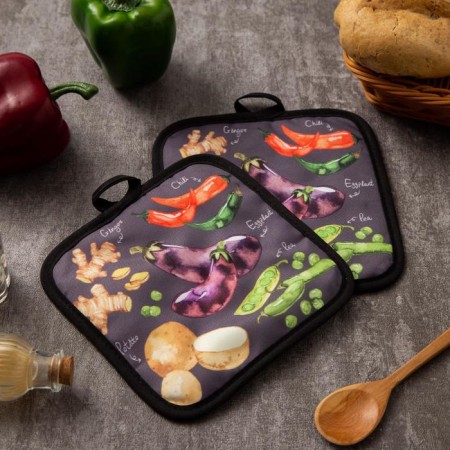 Kitchen set of the “Vegetables” shares, a grade 17x17 cm - 2 pcs