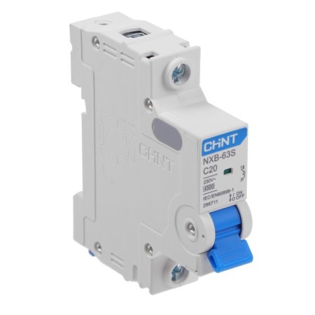 Automatic circuit breaker Chint NXB-63S, 1P, with 20 A, 4.5 ka