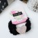 Hair gum "Muriel" waves heart, 5 cm, black