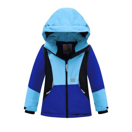Ski costume for a boy, height 134 cm, blue color-1