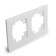 2-seater frame, glass, Stekker series Katrin, GFR00-7002-01, white