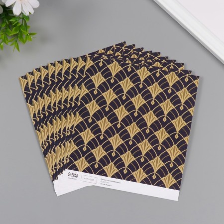 Scrapbooking paper "Versailles" density 180 grams set 10 pcs 15.5x17 cm-1
