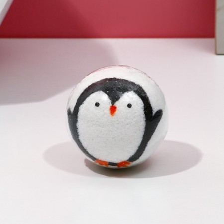 The bathtub "cute penguin", 120 g, vanilla aroma, pure happiness-2
