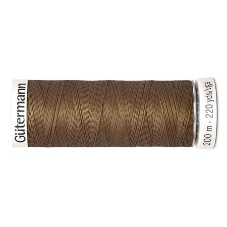 SEW-HALL thread for all materials, 200 m, 748277 (851 Dark Sepa)