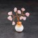 Souvenir "Tree of love. Pink quartz", natural stone, 7 x 3 cm