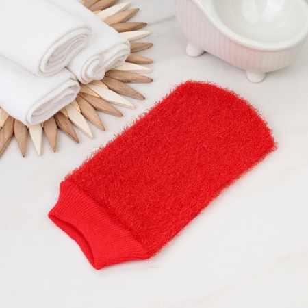 Washcloth - mittens of the massage share "hard", color mix-10
