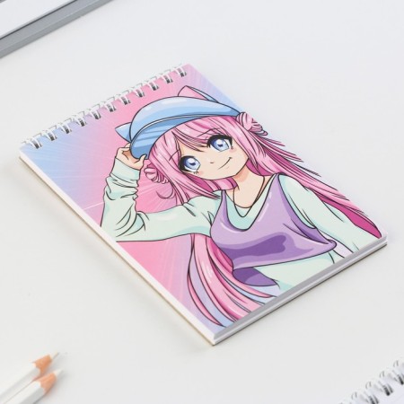 Sketchbook A6, 40 l. 100 g/m "Anime"-1