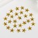 Decor for creativity Metal "Stars" gold set 50 pcs 1x1 cm