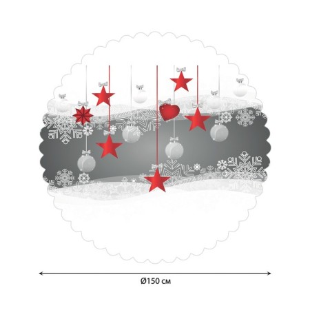 The tablecloth “Snow holiday”, round, Saten, d = 150 cm-1