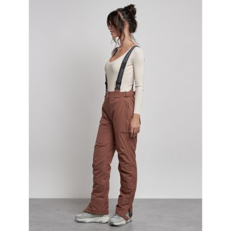 Semi -combinezone ski insulated female winter, size 42, brown color-14