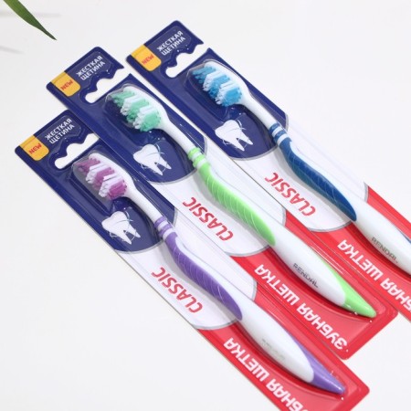 Rendall Classic toothbrush, hard, 1 pc. Mix-3