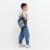 Baby backpack on lightning, blue color