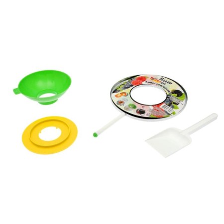 Conservation set: funnel, magnet, spatula, nozzle for sterilizer, color mix-8