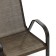 Set of garden furniture: a square table and 2 brown stools, load up to 120 kg