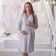 Female set (shirt/robe) for pregnant women, the color is light gray, size 54