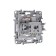 LEGRAND ETIKA socket, 16 A, single, screw. Clemes, hidden, s/s, white