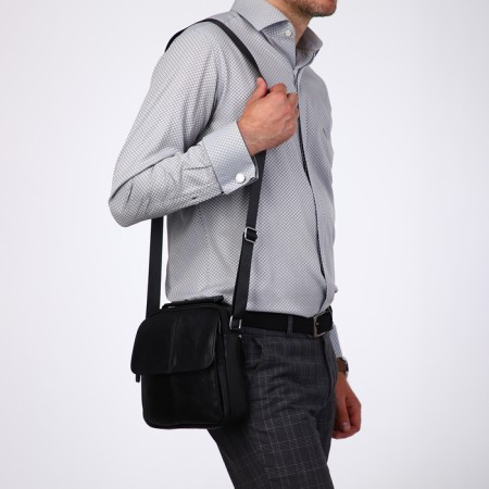 Male bag, Fidelio Largo, black color-6