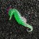 Decor for the Aquarium "Sea Horse" Silicone, with a neon effect, 2 x 4 x 10 cm, green 71088