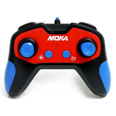 Radio controlled tank Moka shoots gel bullets, blue color-5