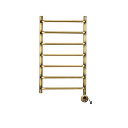 Domoterm electric heated towel rail "Stefano", 400 x 700 mm, 7 crossbars, rights, bronze