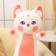 Soft toy-podushka "daring cat", 80 cm, white color