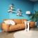 Wall shelf, 600 × 212 × 600 mm, white color