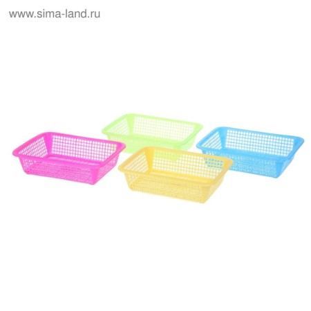Storage basket, plastic, color mix-5