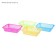 Storage basket, plastic, color mix
