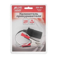 Avs CS101, 12/24 V cigarette extension cureer, 30 cm, short circuit protection