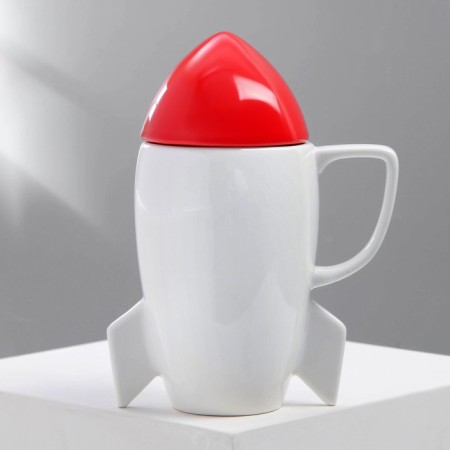 Ceramic mug “The most brave”, 300 ml, white color-3