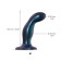 Fallomitator Strap-on-me Dildo Plug Snaky Blue metallic M, 16.5 cm