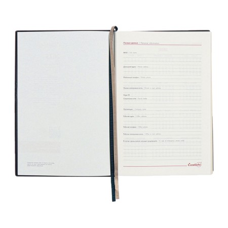 Dated 2025 diary, A5, 176 sheets of Escalada, solid cover of artificial leather, 3D design, foil, liesse embossing, cream block 70 g/m2, black-6