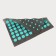 Iplikator-river, the base of textiles, 70 modules, 32 × 26 cm, dark gray/turquoise color