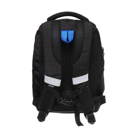 School backpack, 40 x 27 x 20 cm, Grizzly, ergonomic back, laptop department, black-3