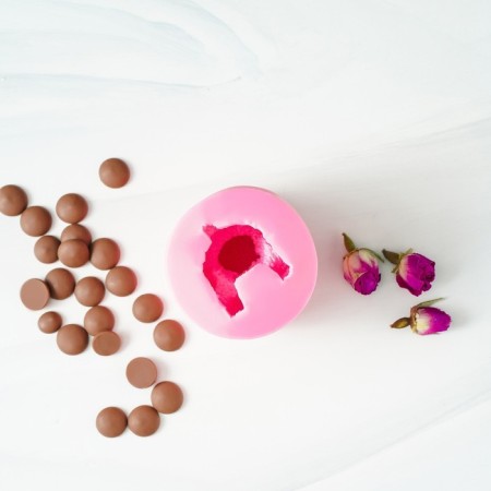 Mold "Mishutka", silicone, 5.8 × 5.8 × 5.5 cm, pink color-5