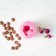 Mold "Mishutka", silicone, 5.8 × 5.8 × 5.5 cm, pink color