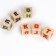 Cubes made of natural wood "Learn alphabet"