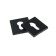 Lockland cylinder lining, square, with mount, black color