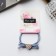 Hair gum "Milada" Heart, 5 cm, mix