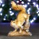 New Year's figure "Squirrel on a branch" Gold, 7x13x16cm