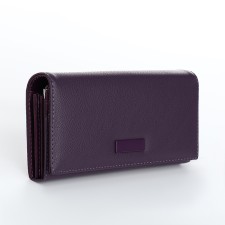 Women's wallet on magnets, purple color