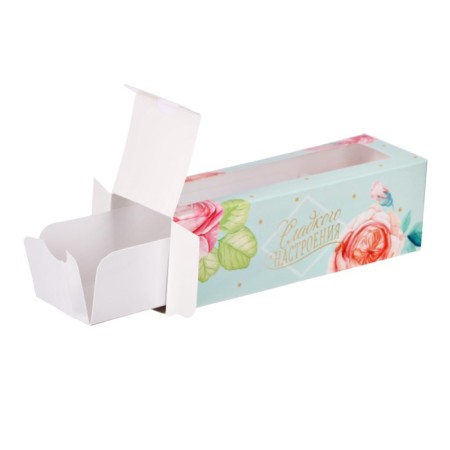 Makarun box, confectionery packaging of “sweet mood”, 5.5 x 18 x 5.5 cm-1