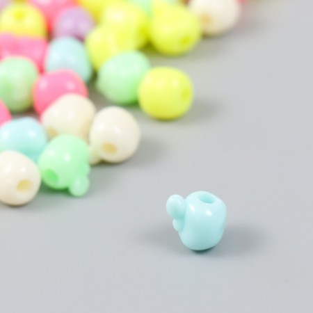 Beads for creativity plastic "Color apple with leaves" mix set 20 grams 0.7x0.8x0.9 cm 96149-2
