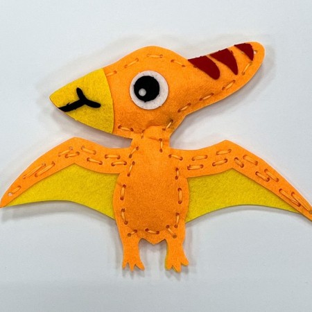 Set for creating a toy made of felt "pterodactyl"