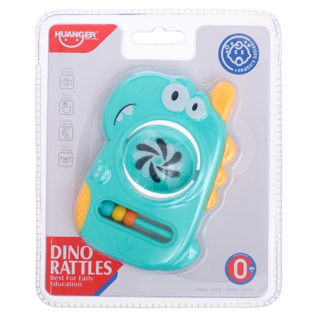 Developing toy for kids "Dino", with a teether for teeth, mix-5