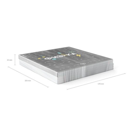 Subject notebook, 48 sheets, cage, physics, erichkrause "Inscription", cardboard cover of Twin-lax, block offset 100%, information block-8