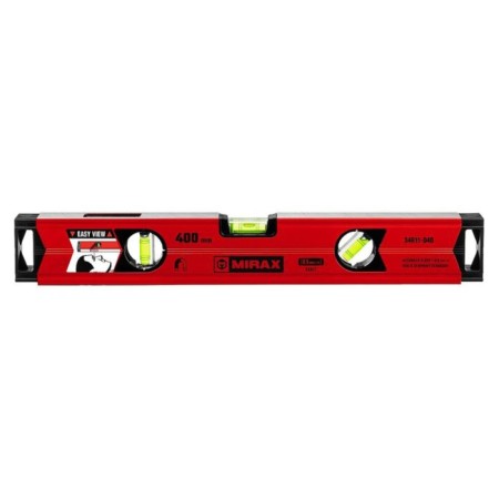 Magnetic level Mirax 34611-040, error 0.5 degrees, 3 eyes, 400 mm