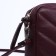 Richet Cross-Boda Bag on a zipper, external pocket, burgundy color