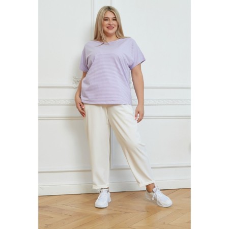 Female T -shirt, size 70, lilac color-1