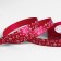 Satin tape "Hearts", 15 mm × 23 ± 1 m, raspberry color No. 072